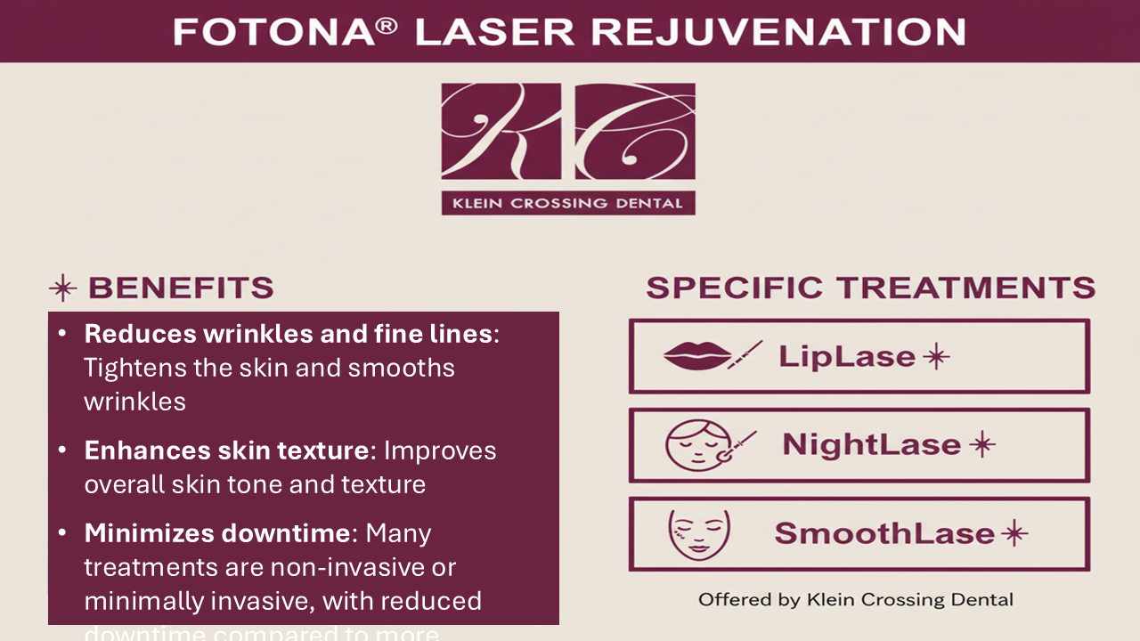 fotona infographic for Klein Crossing Dental